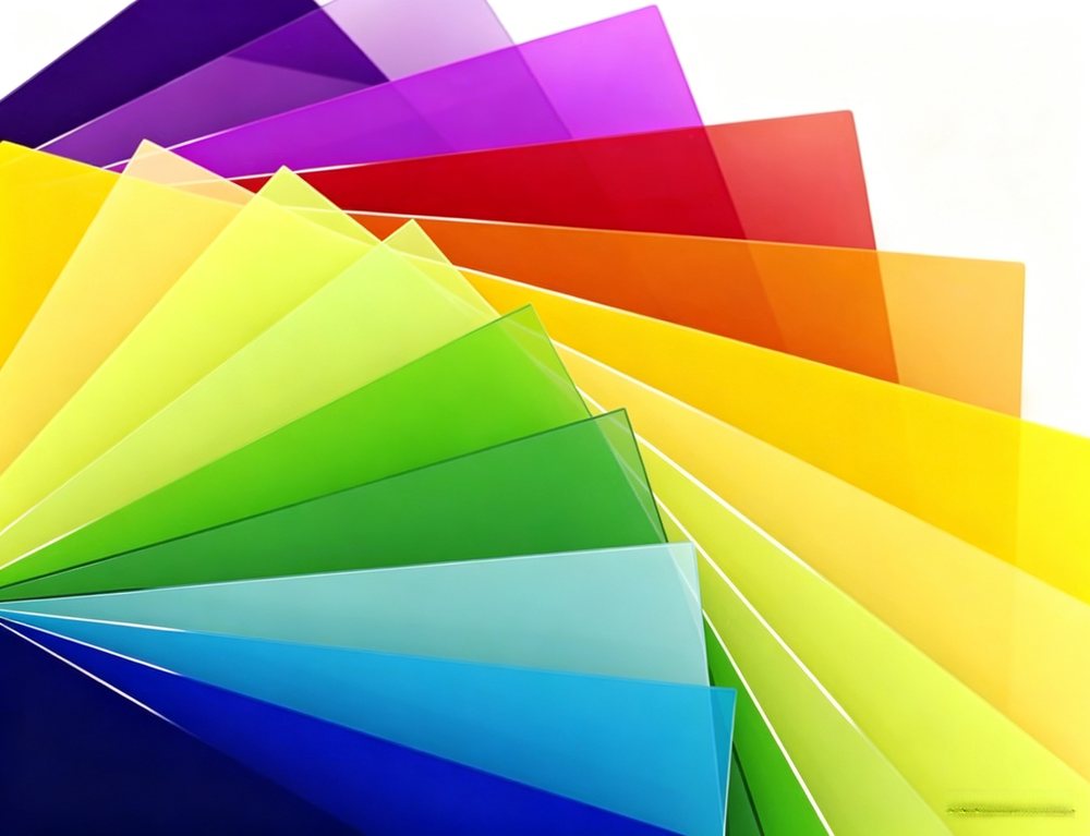 Coloured extruded acrylic sheets in many colours - PMMA plexiglass supplier